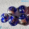 Blue Pearls Schisse Wave 16mm made in Murano glass - PERLA007