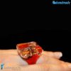 Anello Cubo Tre Vortici Rosso - RINGS0082