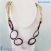 Eco circles necklace made in Murano glass - COLL0097