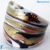 Zeus - Anello fedina a fascia in vetro di Murano - RINGS0096