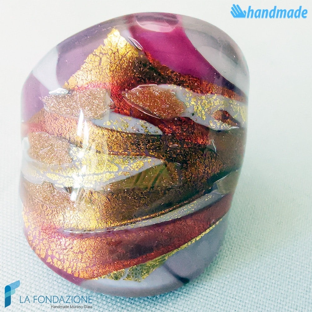 Lady - Band ring made in Murano glass - RINGS0101