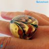 Peacock - Band ring made in Murano glass - RINGS0102