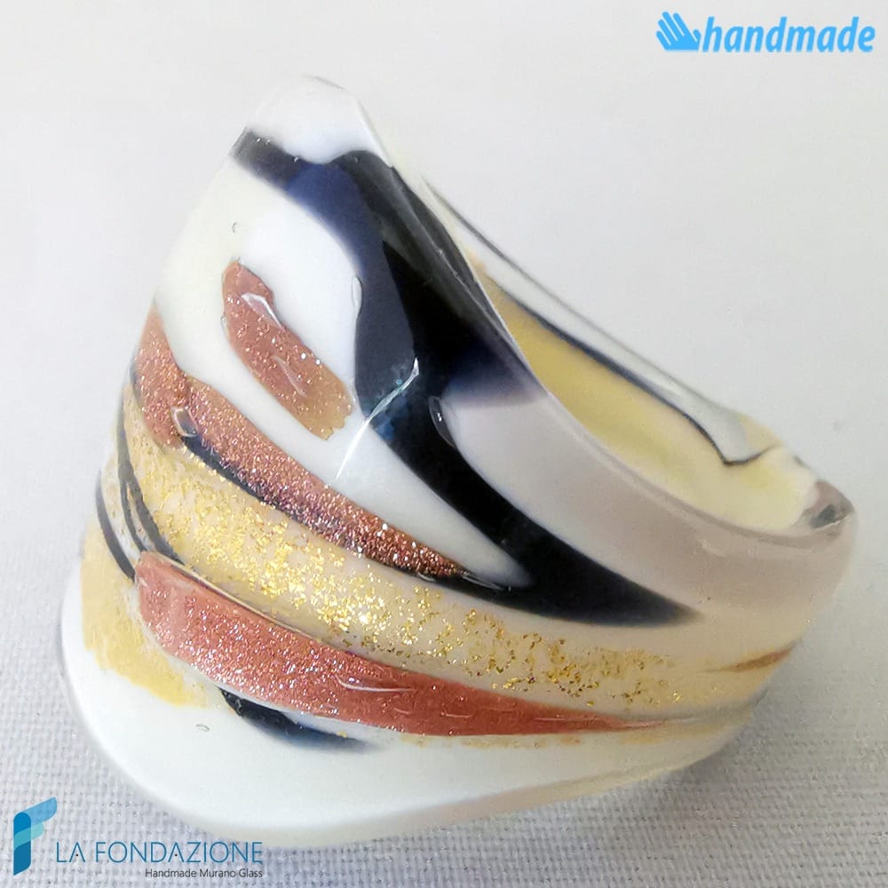 Delicate - Band ring made in Murano glass - RINGS0103