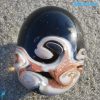 Vortex Avventurine Black-White made in Murano glass - RINGS0105