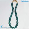 aqua green maculé pearl necklace made in Murano glass - COLL0103