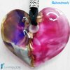 Pendente Cuore Calcedonio Fucsia - La Fondazione snc - PEND0071