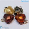 Set of 5 Soleado Hearts with gold leaf - La Fondazione - PERLA017