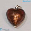 Set of 5 Soleado Hearts with gold leaf - La Fondazione - PERLA017