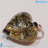 Set of 5 Soleado Hearts with gold leaf - La Fondazione - PERLA017