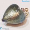 Set of 5 East Hearts with gold leaf Pearls handmade in Murano glass - La Fondazione - PERLA020