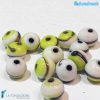 Set 20 Mini-Perle Avorio con avventurina - La Fondazione - PERLA023