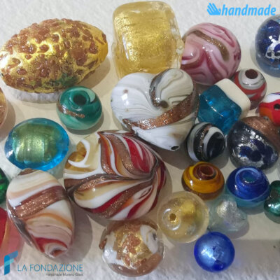 Set 100 Pearls mix color and shape - La Fondazione snc - PERLA024