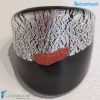 Black Flat Broken Silver Band Ring - La Fondazione snc - RINGS0125