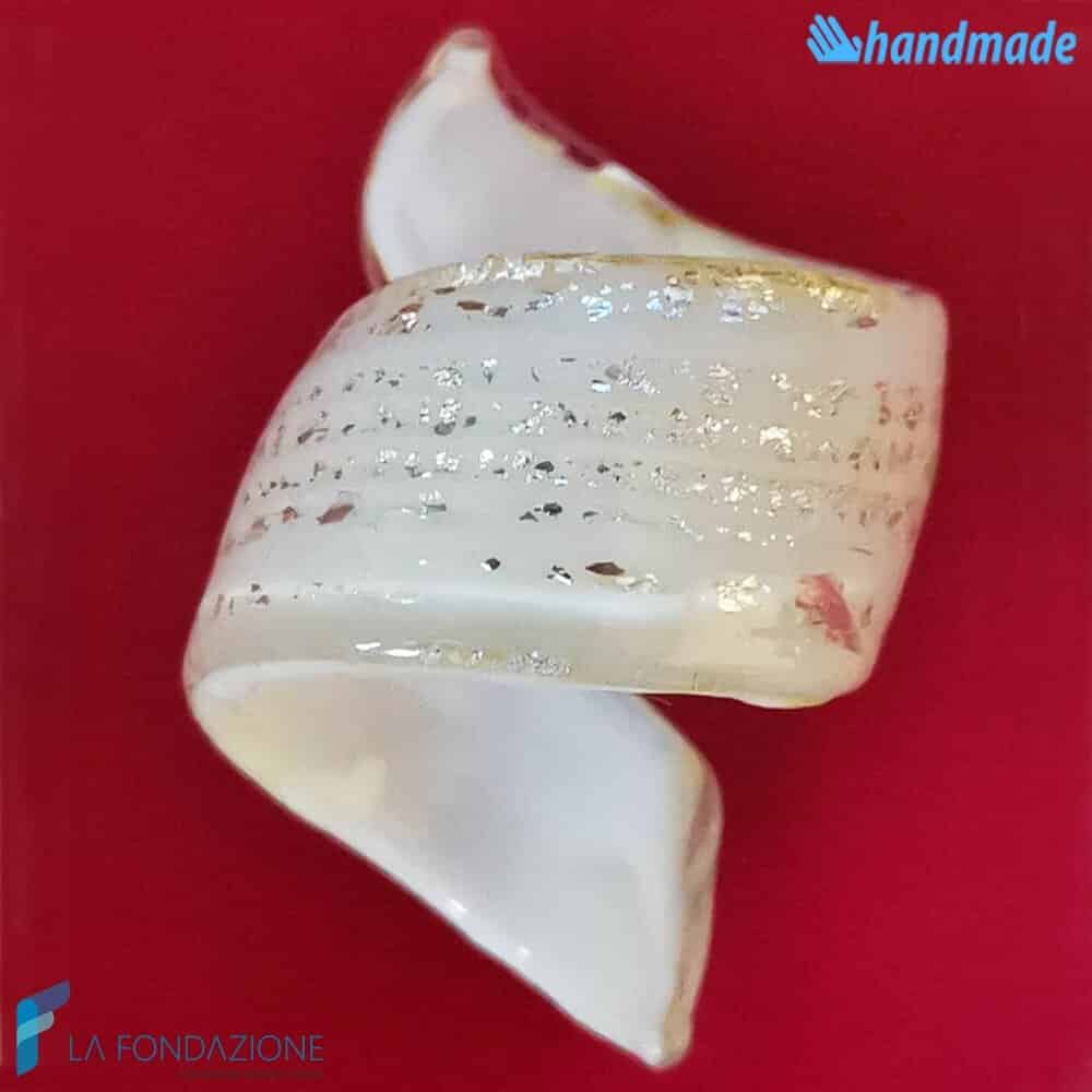 White Ribbon Ring - La Fondazione snc - RINGS0129