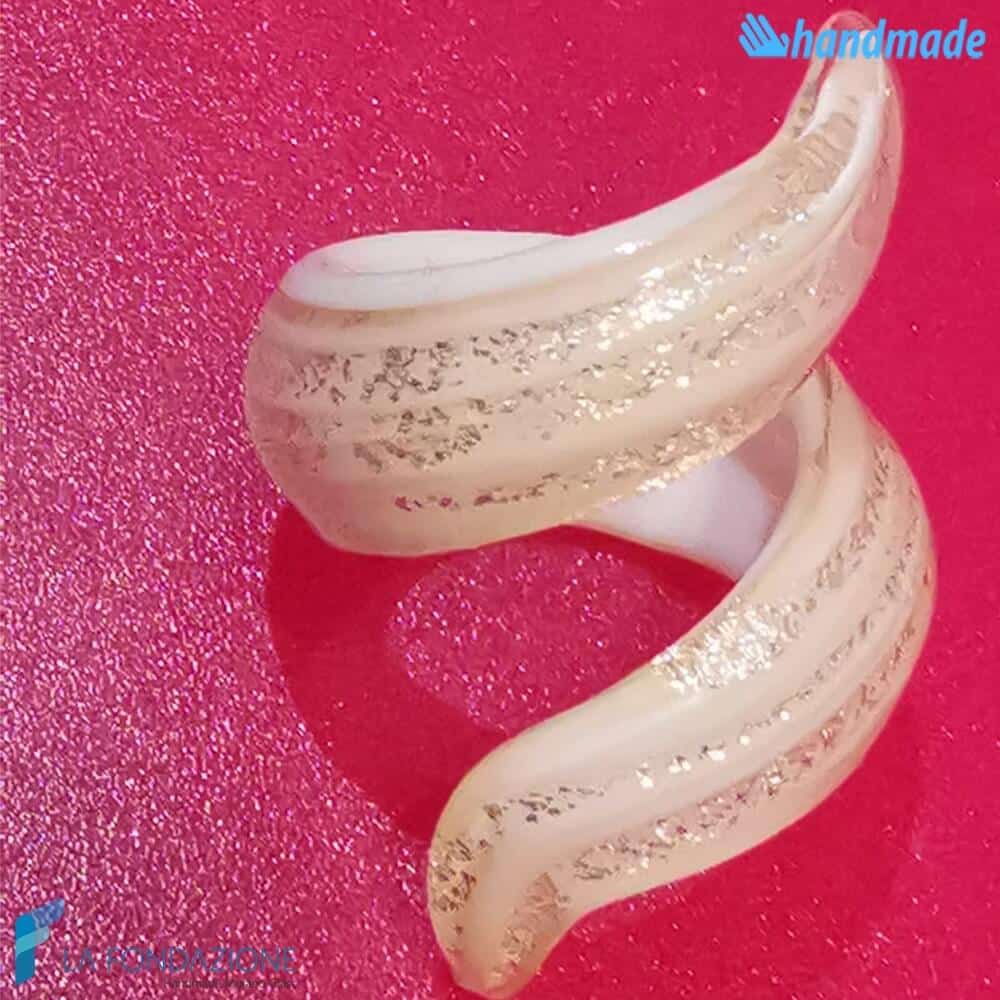 White Ribbon Ring - La Fondazione snc - RINGS0129