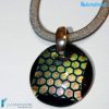 Collana Disco Dicroico in vetro di Murano - La Fondazione snc - COLL0066