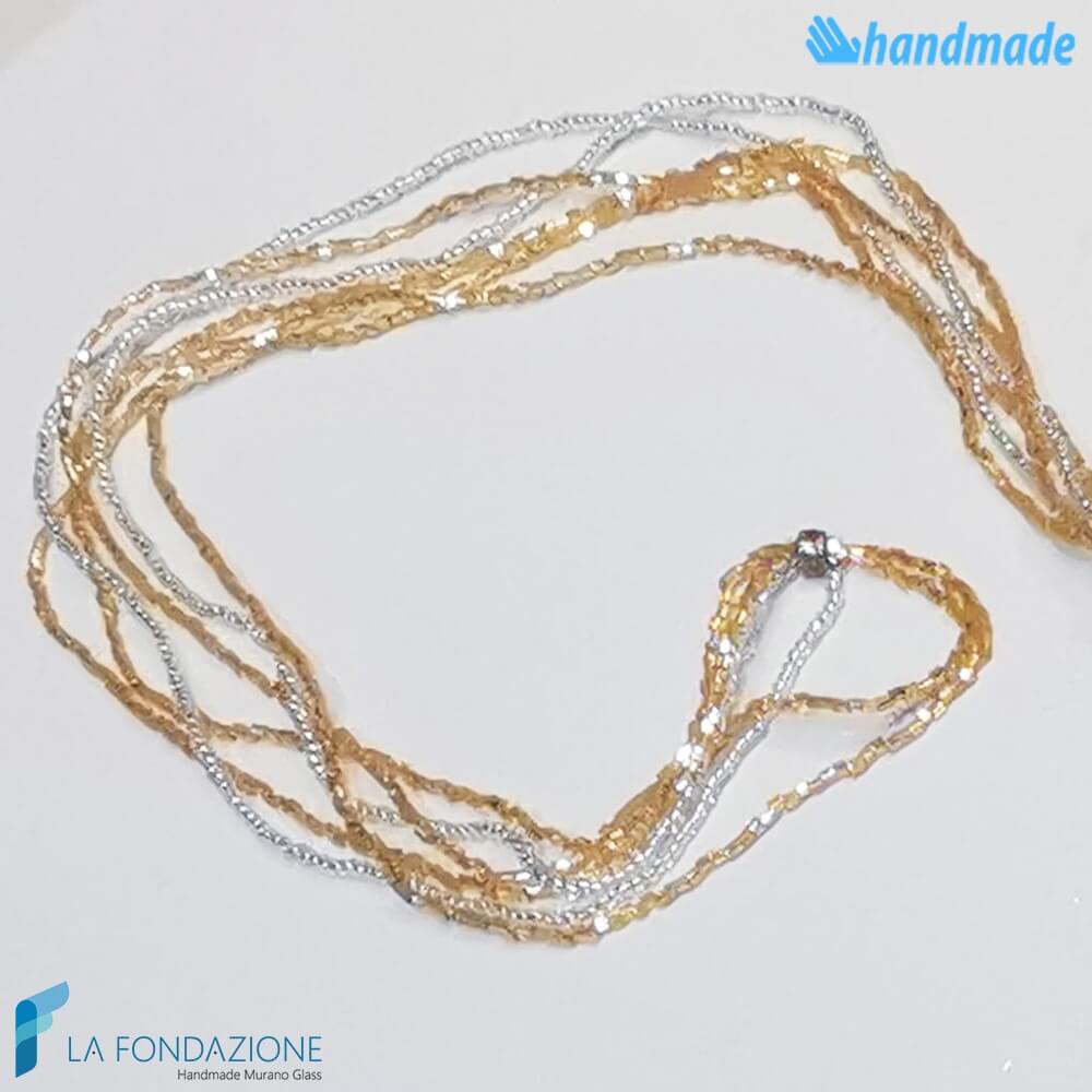 Collana Cuore Calcedonio Acquamare - La Fondazione snc - COLL0098