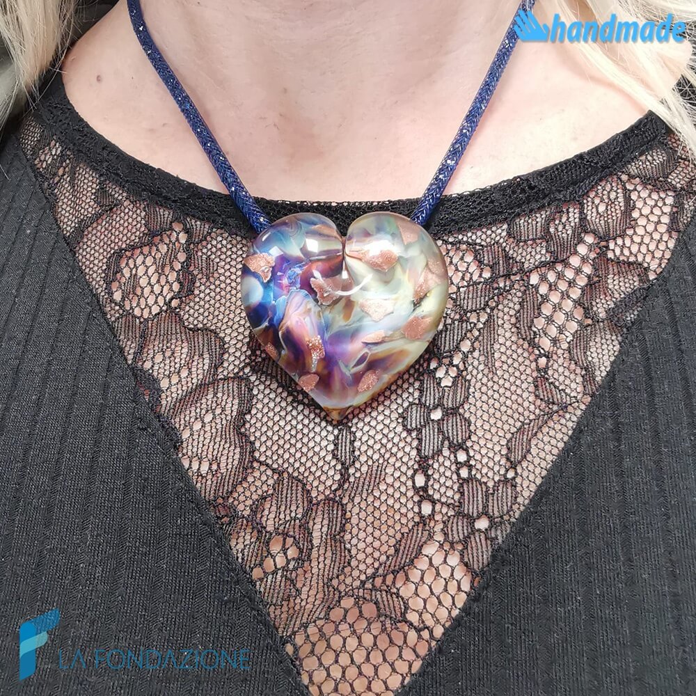 Collana Cuore Calcedonio - La Fondazione snc - COLL0104