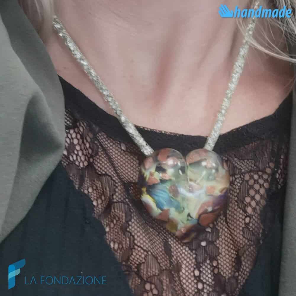 Collana Cuore Calcedonio - La Fondazione snc - COLL0104
