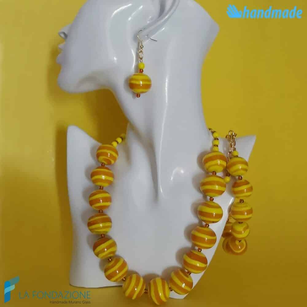 Parure Twist con collana, bracciale e orecchini - La Fondazione snc - PARU0028