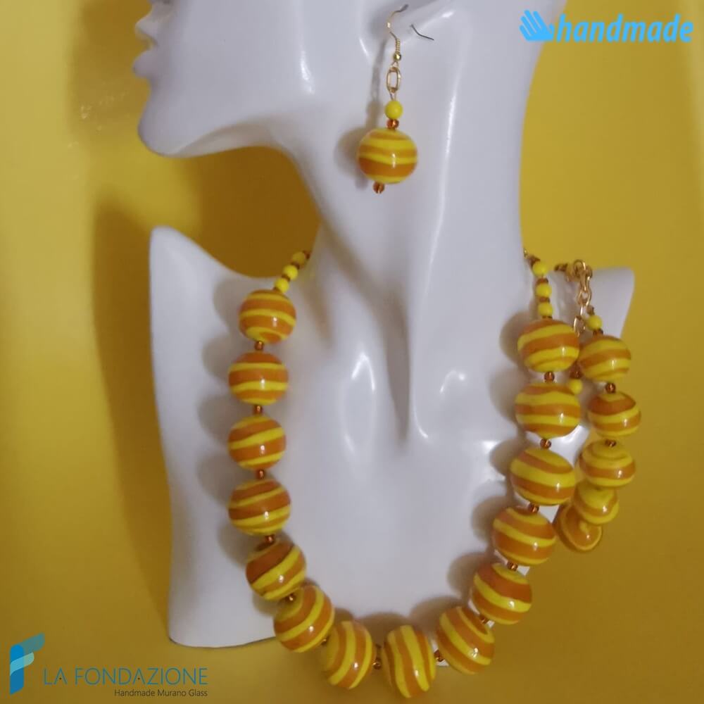 Parure Twist con collana, bracciale e orecchini - La Fondazione snc - PARU0028