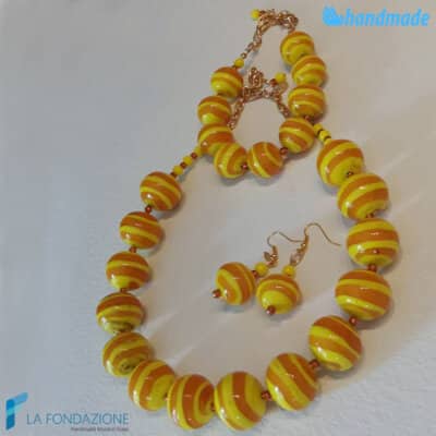 Twist set with necklace, bracelet and earrings - La Fondazione snc - PARU0028