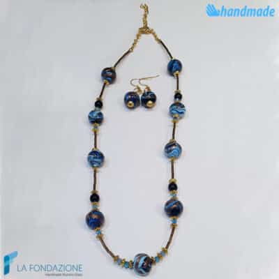 Parure Fenicio Royal con collana e orecchini - La Fondazione snc - PARU0038