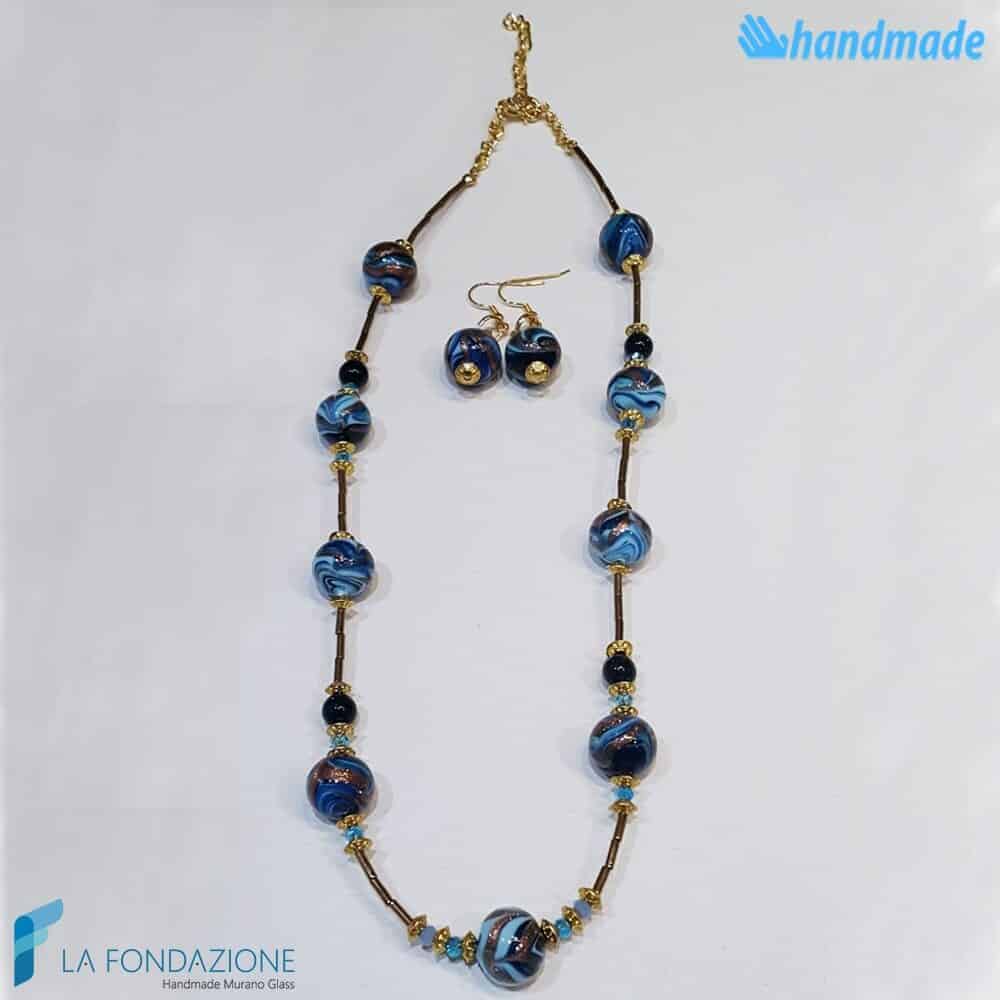 Parure Fenicio Royal con collana e orecchini - La Fondazione snc - PARU0038