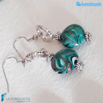 Parure Phoenician Emerald made in Murano glass - La Fondazione snc - PARU0045