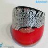 Red silver drop set broken with necklace and ring - La Fondazione snc - PARU0049