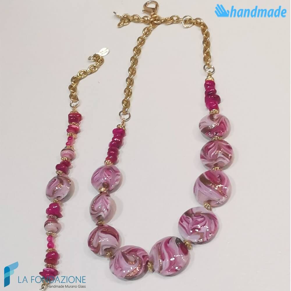 Parure Fenicio Lady in vetro di Murano - La Fondazione snc - PARU0051