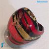 Laguna Red band ring with aventurine - La Fondazione snc - RINGS0131
