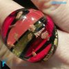Laguna Red band ring with aventurine - La Fondazione snc - RINGS0131