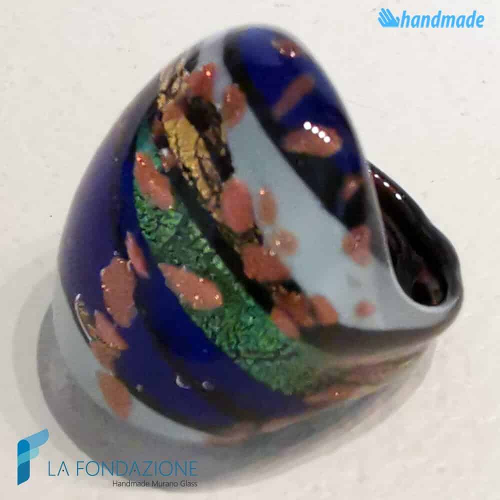 Anello Laguna Blu con avventurina - La Fondazione snc - RINGS0132