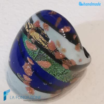 Anello Laguna Blu con avventurina - La Fondazione snc - RINGS0132
