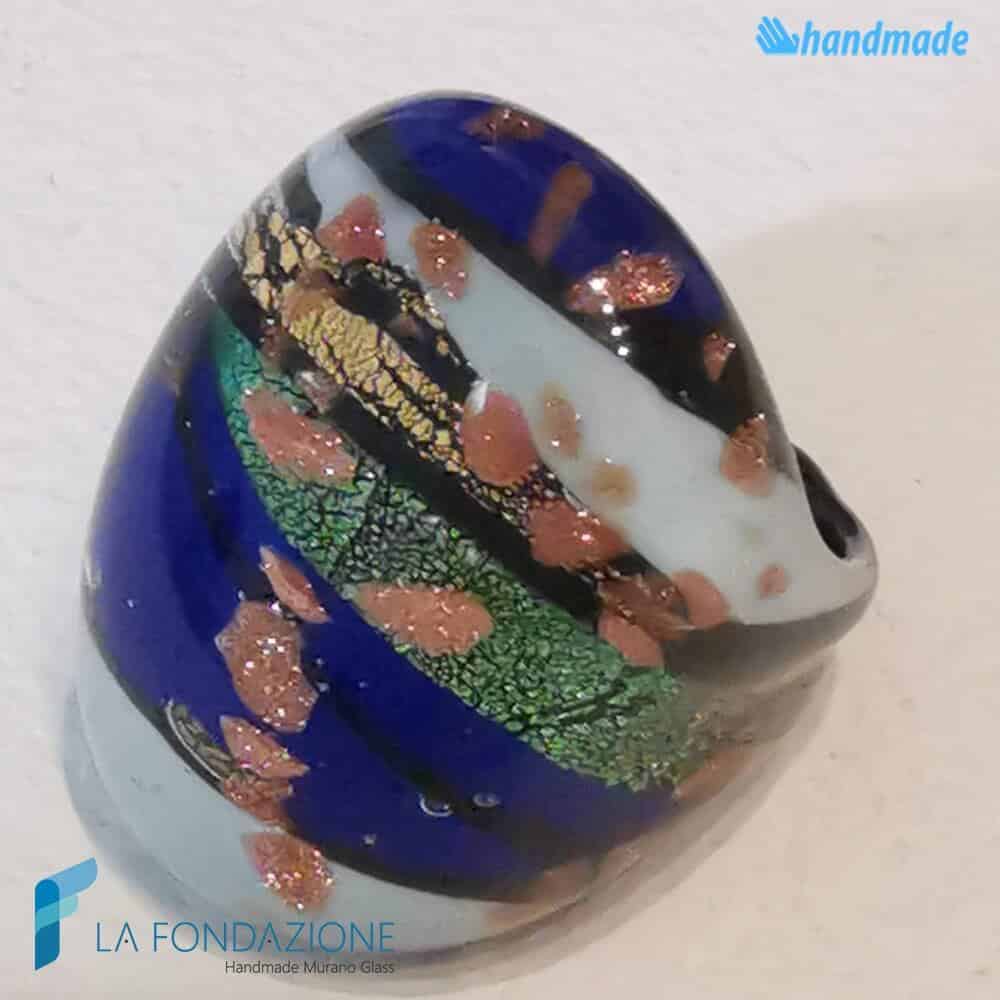 Anello Laguna Blu con avventurina - La Fondazione snc - RINGS0132