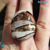 Laguna Pervinca band ring with aventurine - La Fondazione snc - RINGS0134