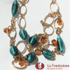 Paris chain necklace in Murano glass - La Fondazione snc - COLL0035