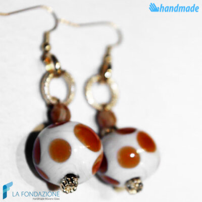 Dangle Sphere Polka Dot Earrings - La Fondazione snc - EARRINGSC0009