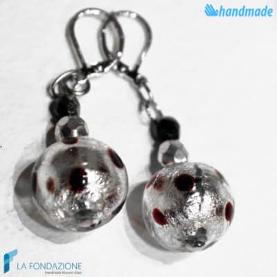 Dangle Sphere Iron Earrings - La Fondazione snc - EARRINGSC0011