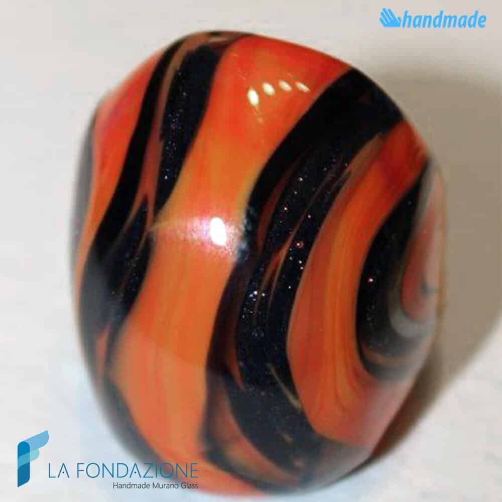 Curved Tiger Ring with Aventurine - La Fondazione snc - RINGS0009
