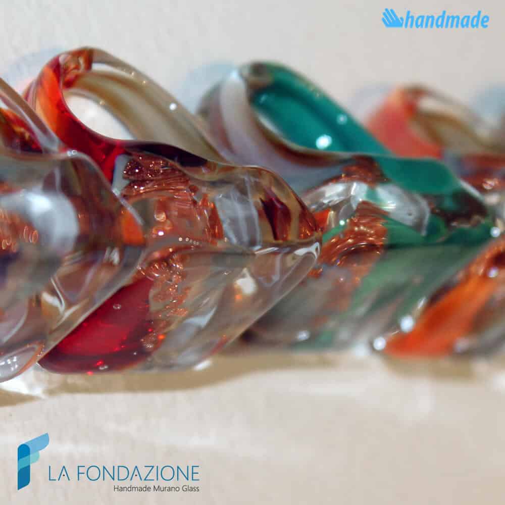 Crystal chalcedony cube with aventurine - La Fondazione snc - RINGS0015