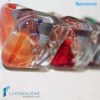 Crystal chalcedony cube with aventurine - La Fondazione snc - RINGS0015