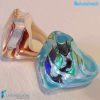 Anello Cubo Dicroico Maxi in vetro di Murano - La Fondazione snc - RINGS0135