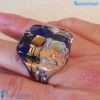 Anello Cubo Dicroico Maxi in vetro di Murano - La Fondazione snc - RINGS0135