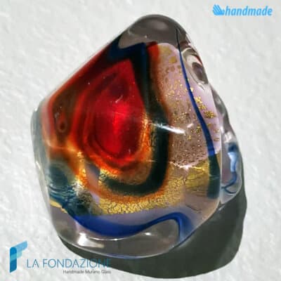 Dragon's Eye ring with chalcedony - La Fondazione snc - RINGS0136