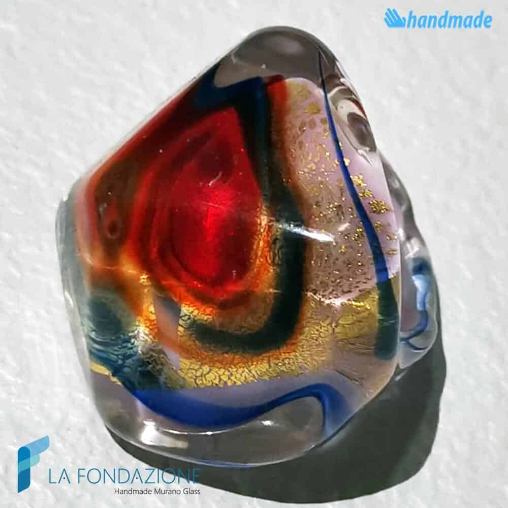 Anello Occhio del Drago con calcedonio - La Fondazione snc - RINGS0136