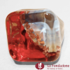 Crystal chalcedony cube with aventurine - La Fondazione snc - RINGS0015