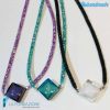 Tris Peggy necklaces in Murano glass and crystals - La Fondazione snc - COLL0108