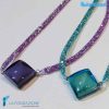 Tris Peggy necklaces in Murano glass and crystals - La Fondazione snc - COLL0108